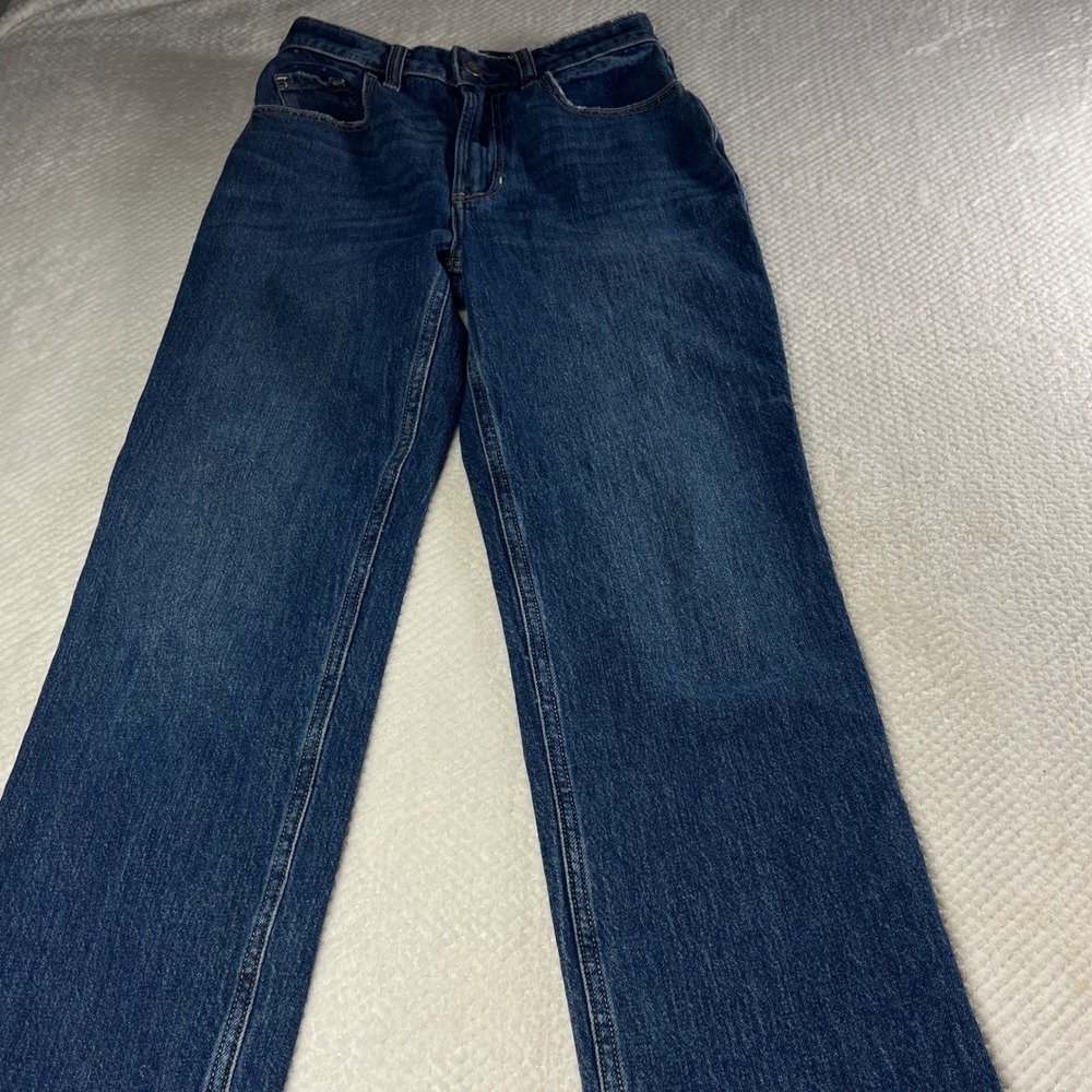 Hollister‎ Ultra High-Rise 90s Straight Jeans Blue Vintage Stretch 0R W25R